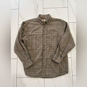 3/$30 Woolrich pure cotton flannel button down long sleeve shirt size medium